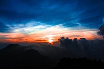 黄金时段山林航空摄影